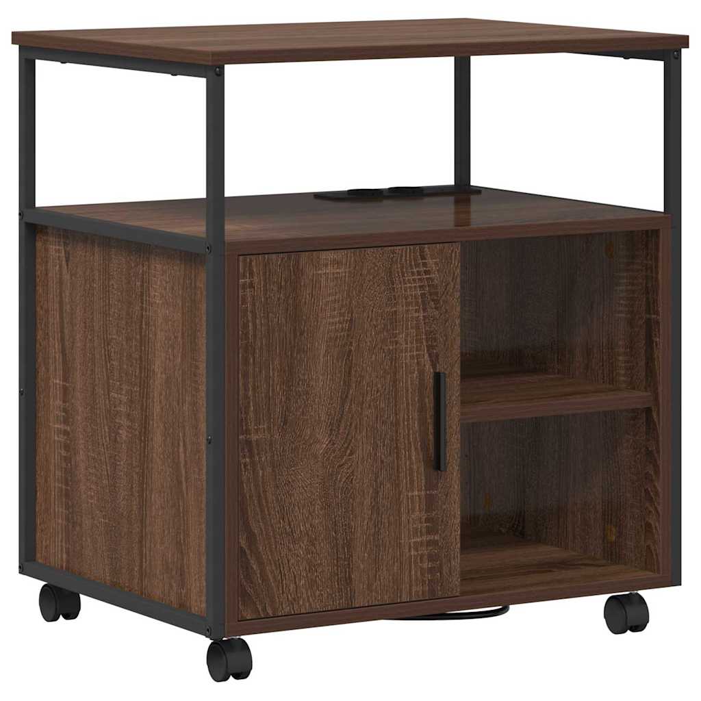 Cabina con Stazione di Ricarica Rovere Marrone 61 x 46 x 67 cm | homemem39