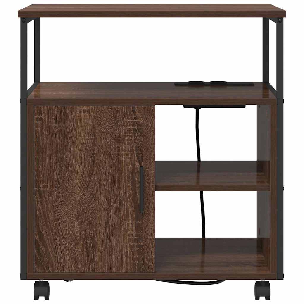 Cabina con Stazione di Ricarica Rovere Marrone 61 x 46 x 67 cm | homemem39