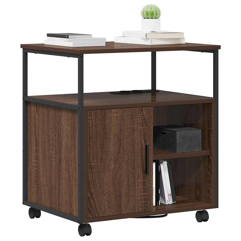 Cabina con Stazione di Ricarica Rovere Marrone 61 x 46 x 67 cm | homemem39