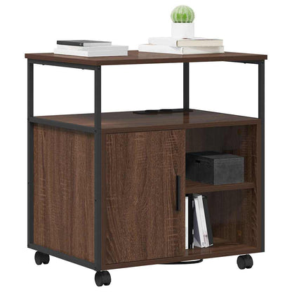 Cabina con Stazione di Ricarica Rovere Marrone 61 x 46 x 67 cm