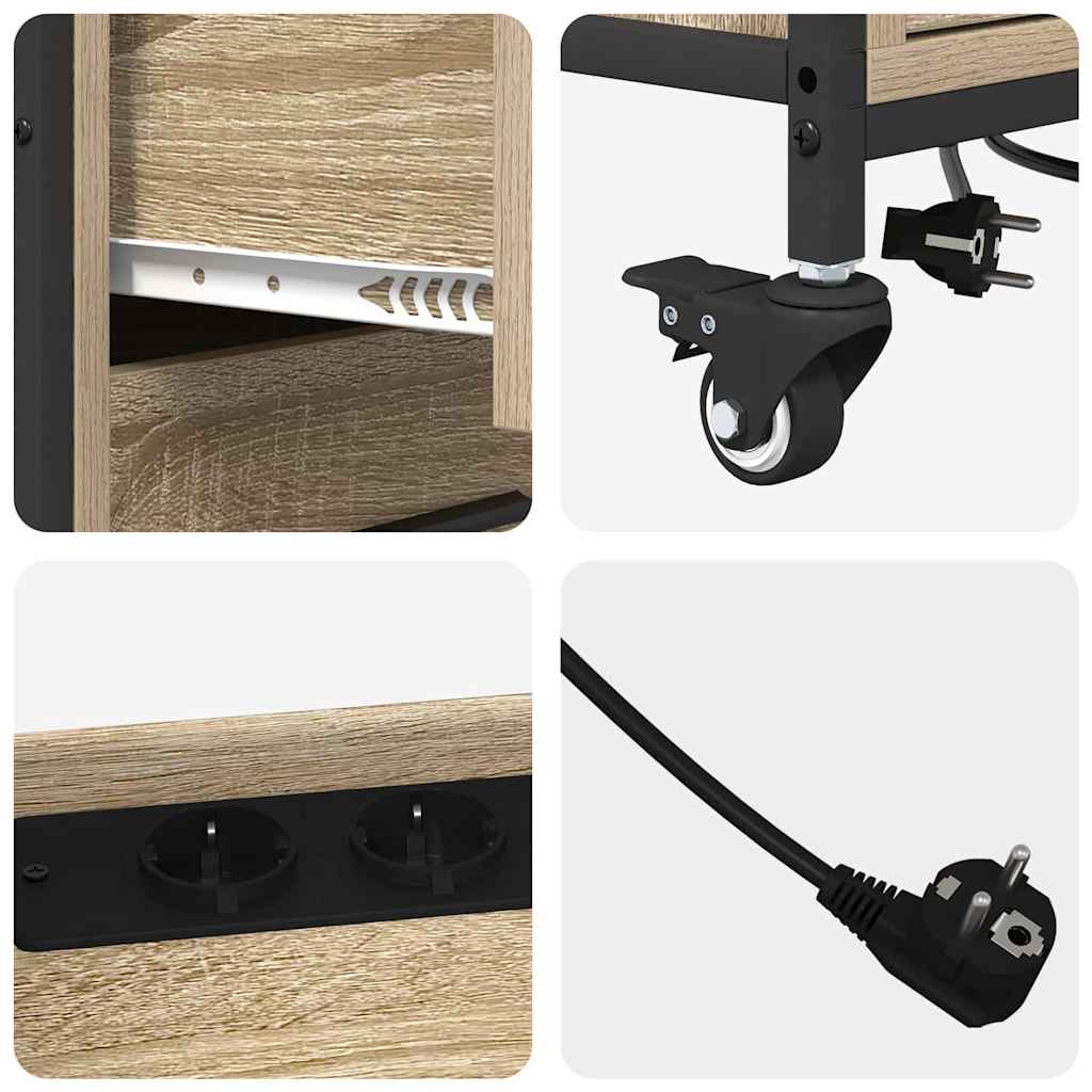 Cabina con Stazione di Ricarica Rovere Sonoma 76 x 41 x 72 cm | homemem39