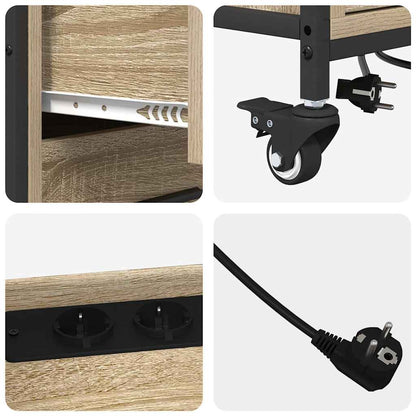 Cabina con Stazione di Ricarica Rovere Sonoma 76 x 41 x 72 cm | homemem39