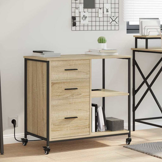 Cabina con Stazione di Ricarica Rovere Sonoma 76 x 41 x 72 cm | homemem39