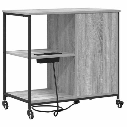 Cabina con Stazione di Ricarica Grigio Sonoma 76 x 41 x 72 cm | homemem39