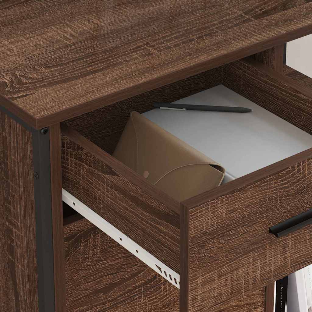 Cabina con Stazione di Ricarica Rovere Marrone 76 x 41 x 72 cm