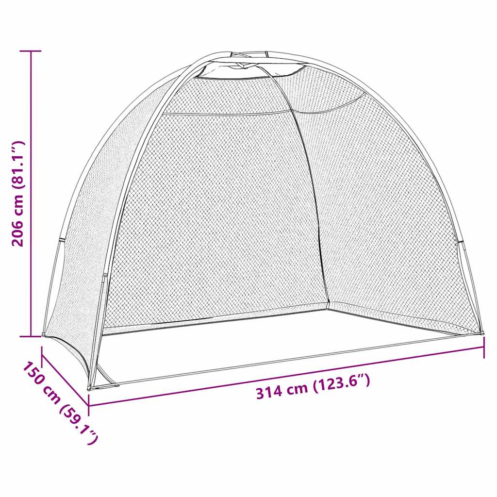 Aiuto per allenamento golf Nero 314 x 150 x 206 cm Poliestere | homemem39