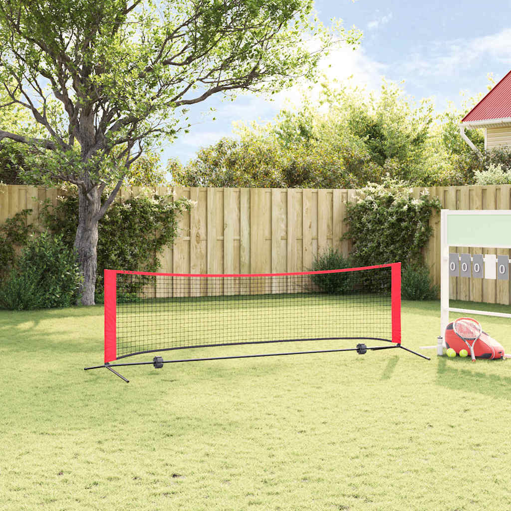 Rete da tennis Nero e rosso 301 x 90.5 x 87 cm Poliestere - homemem39