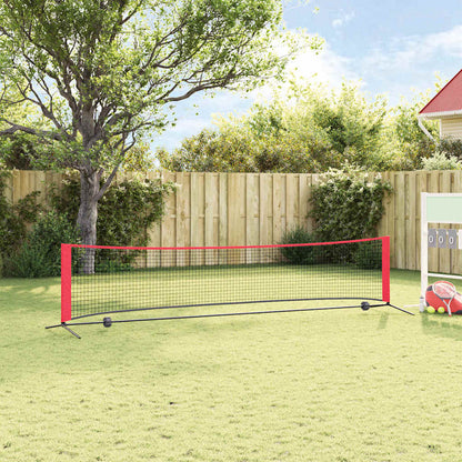 Rete da tennis Nero e rosso 396 x 92 x 87 cm Poliestere - homemem39