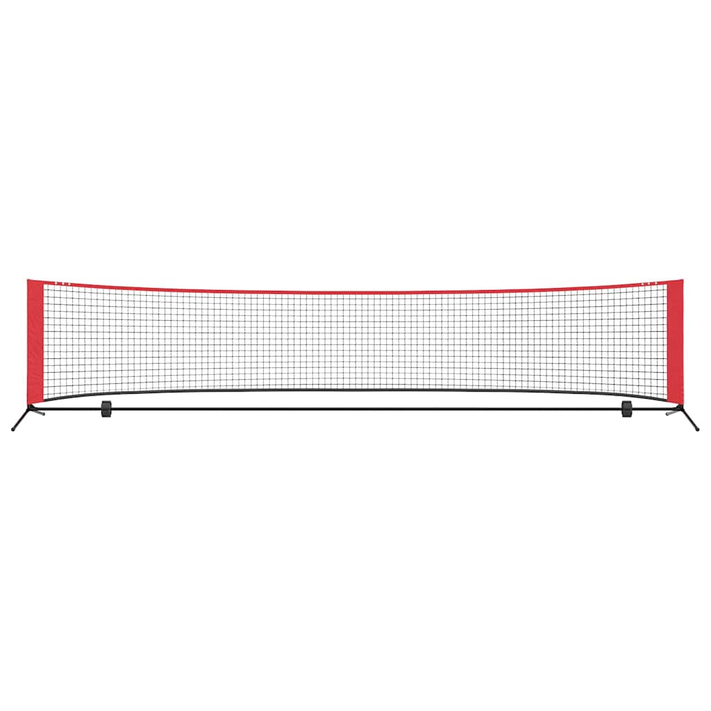 Rete da tennis Nero e rosso 396 x 92 x 87 cm Poliestere - homemem39