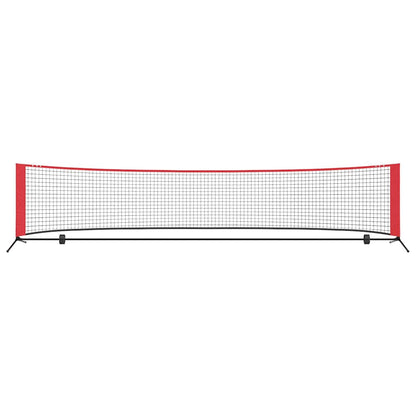 Rete da tennis Nero e rosso 396 x 92 x 87 cm Poliestere - homemem39