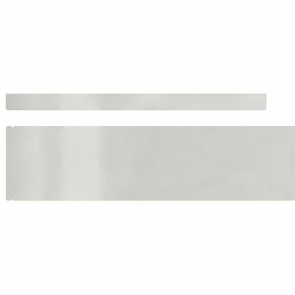 Bordura per Prato 4 pcs Argento 450 x 0,05 x 10 cm | homemem39
