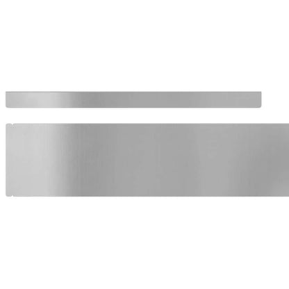 Bordura per Prato Argento 450 x 0,05 x 10 cm Acciaio zincato | homemem39