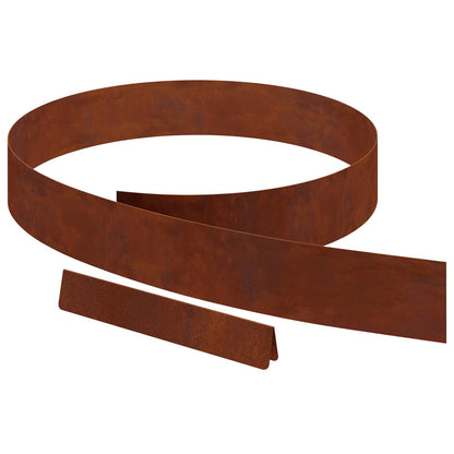 Bordura per Prato 4 pcs Ruggine 450 x 0,05 x 10 cm | homemem39