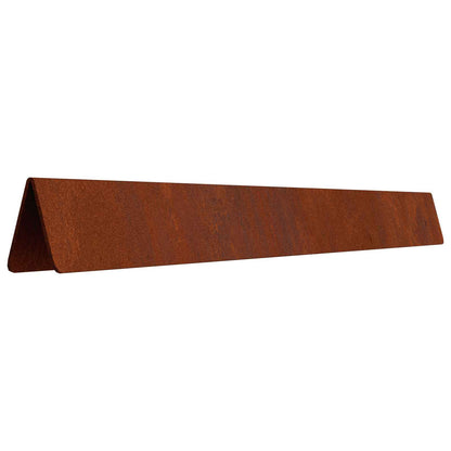 Bordura per Prato 4 pcs Ruggine 450 x 0,05 x 10 cm | homemem39