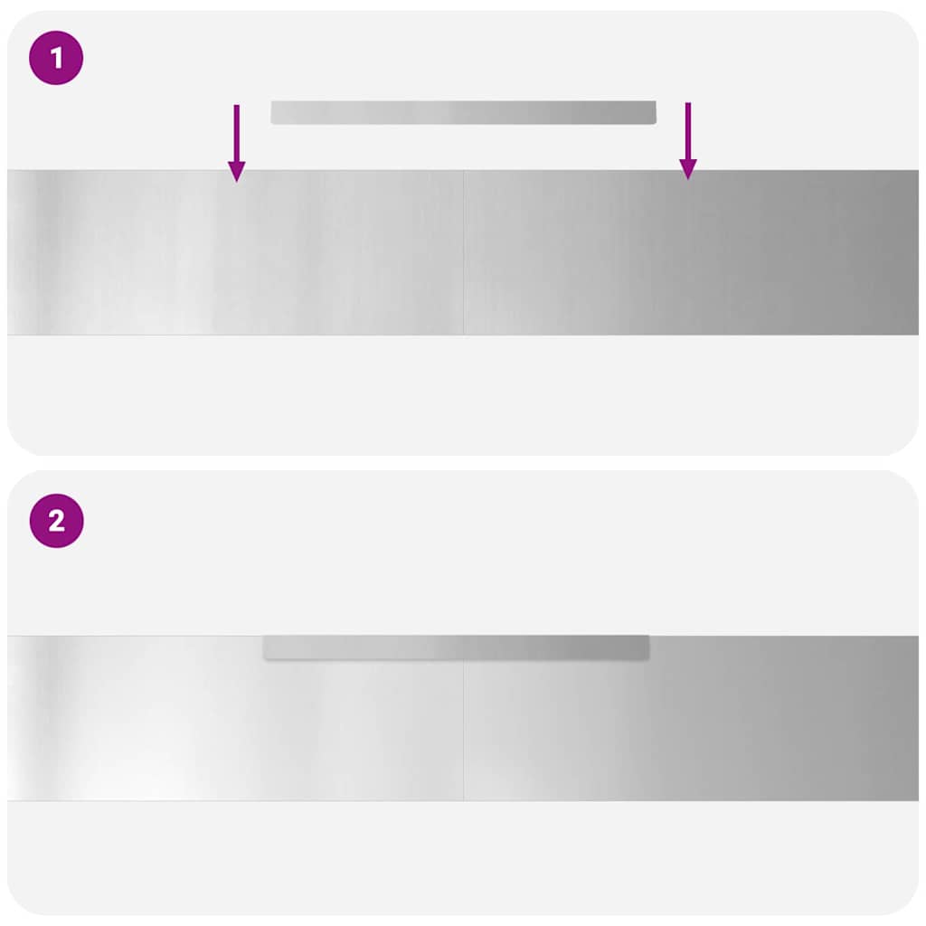 Bordura per Prato 4 pcs Argento 450 x 0.05 x 15 cm | homemem39