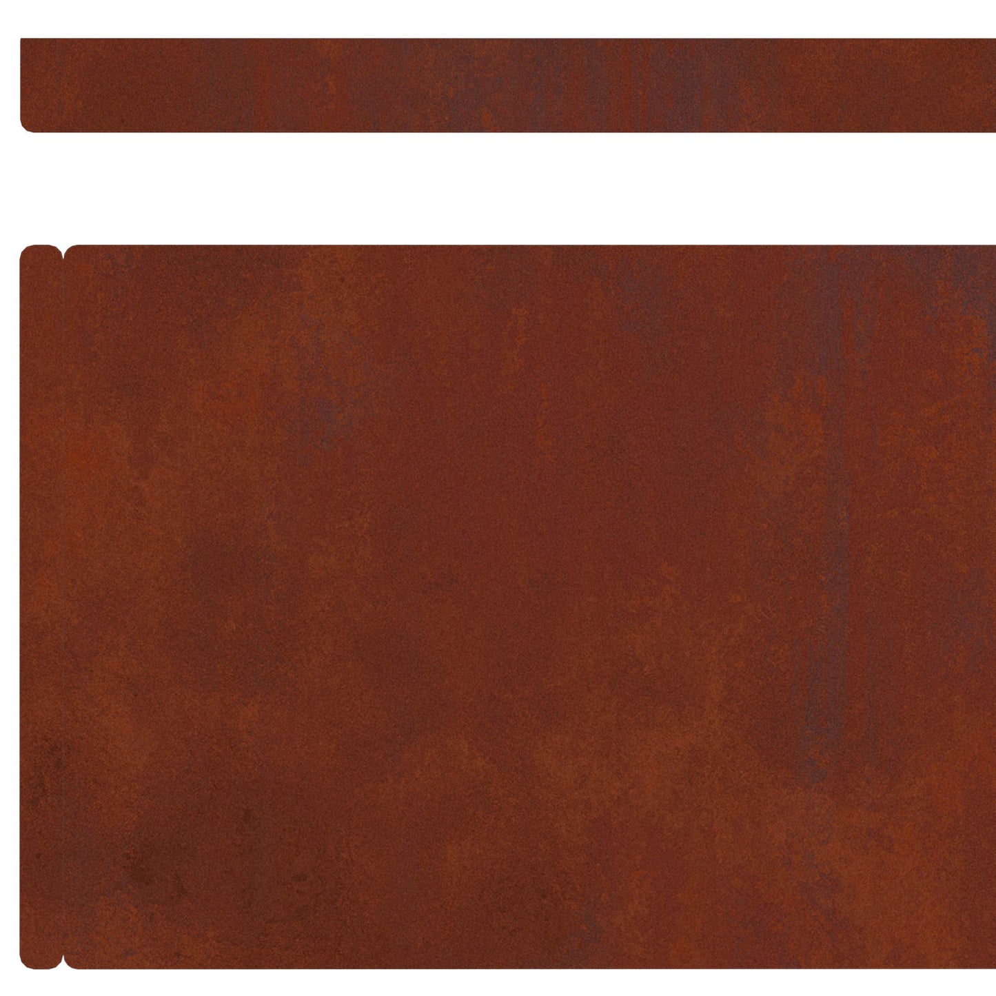 Bordura per Prato 4 pcs Ruggine 450 x 0.05 x 15 cm | homemem39