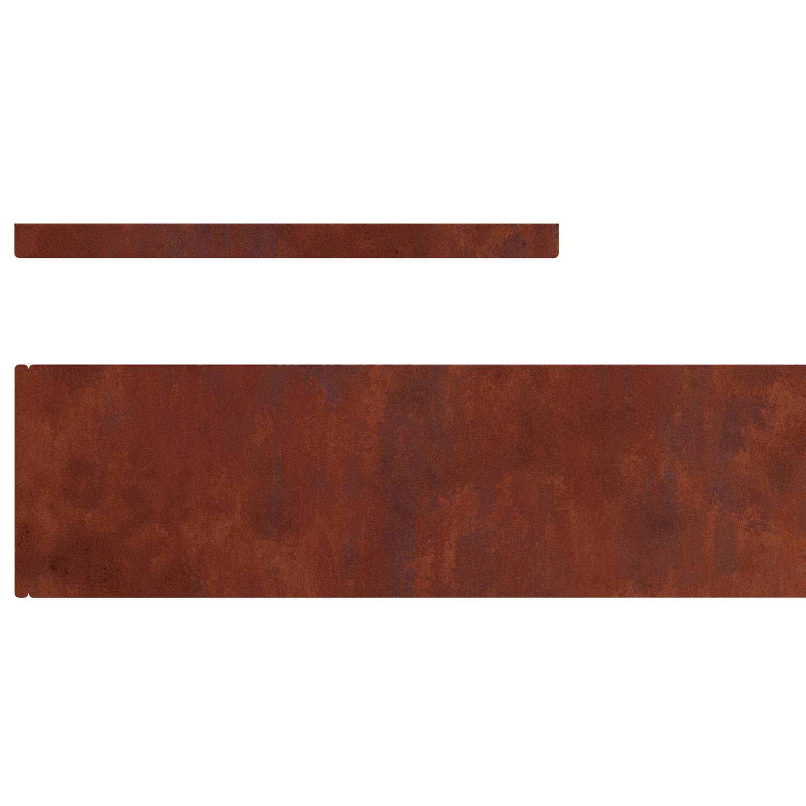 Bordura per Prato 4 pcs Ruggine 450 x 0.05 x 15 cm | homemem39