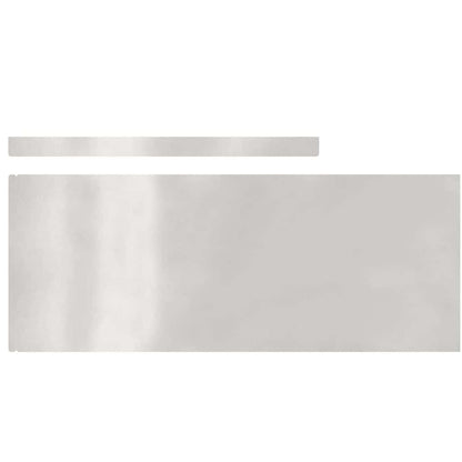 Bordura per Prato 4 pcs Argento 450 x 0,05 x 20 cm | homemem39