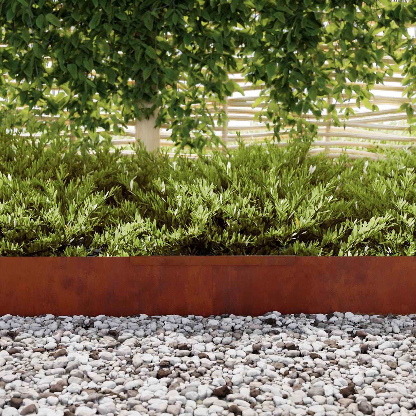 Bordura per Prato Ruggine 450 x 0,05 x 20 cm | homemem39