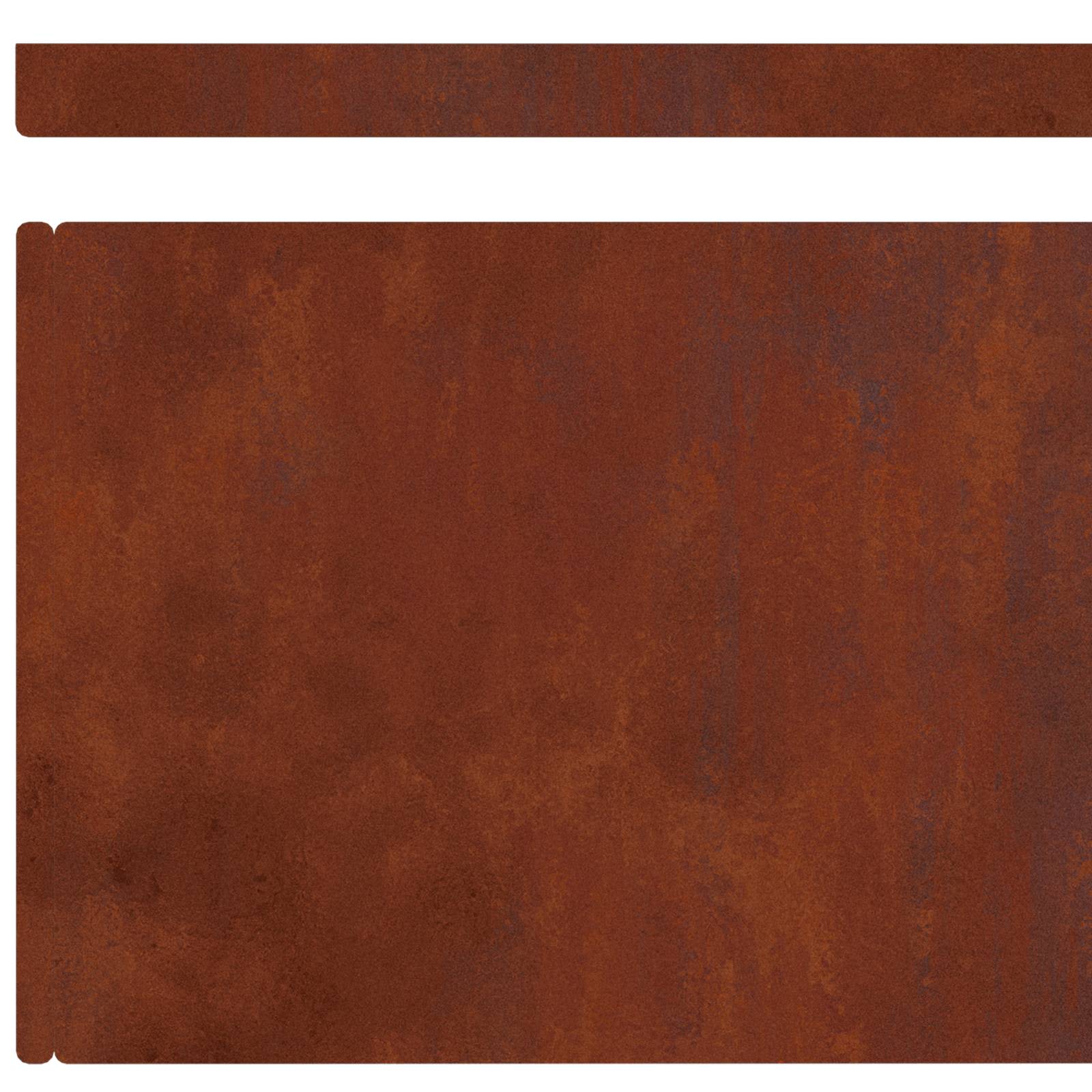 Bordura per Prato 4 pcs Ruggine 450 x 0,05 x 20 cm | homemem39