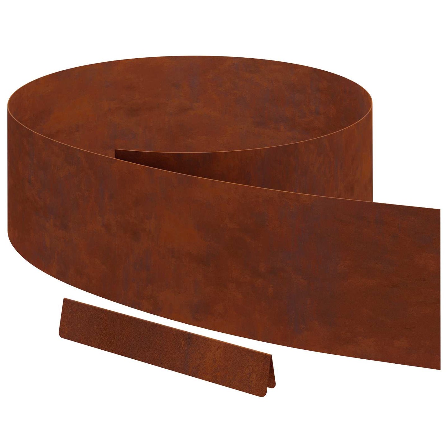 Bordura per Prato 4 pcs Ruggine 450 x 0,05 x 20 cm | homemem39