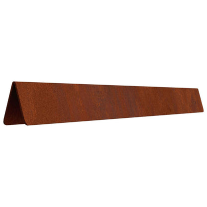Bordura per Prato 4 pcs Ruggine 450 x 0,05 x 25 cm | homemem39
