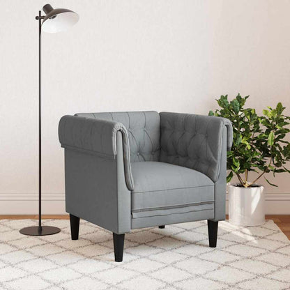 Divano Grigio chiaro 78,5 x 74,5 x 74,5 cm Poliestere