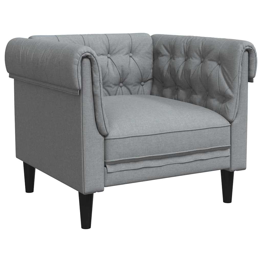 Divano Grigio chiaro 78,5 x 74,5 x 74,5 cm Poliestere
