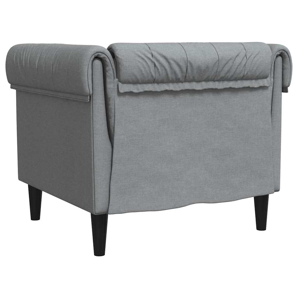 Divano Grigio chiaro 78,5 x 74,5 x 74,5 cm Poliestere
