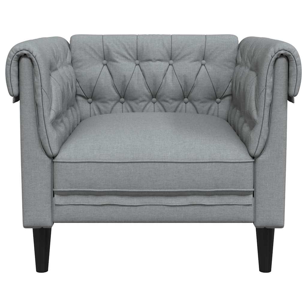 Divano Grigio chiaro 78,5 x 74,5 x 74,5 cm Poliestere