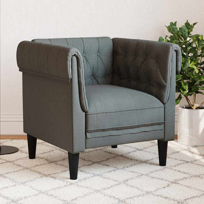Divano Grigio scuro 78,5 x 74,5 x 74,5 cm Poliestere