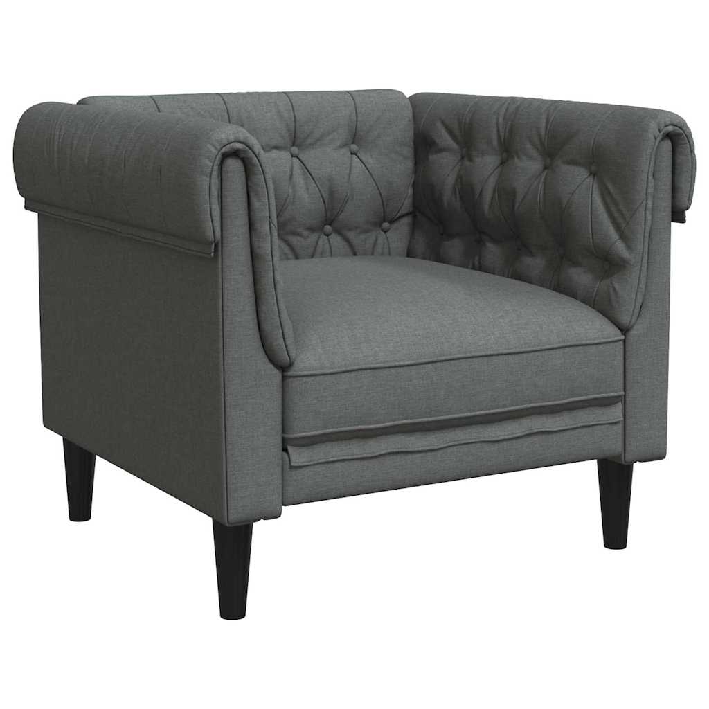 Divano Grigio scuro 78,5 x 74,5 x 74,5 cm Poliestere