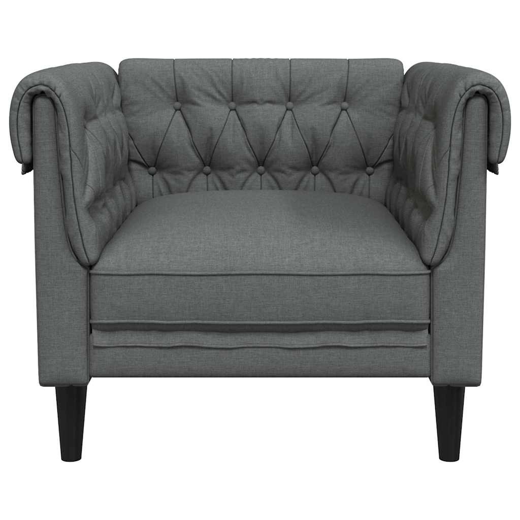 Divano Grigio scuro 78,5 x 74,5 x 74,5 cm Poliestere