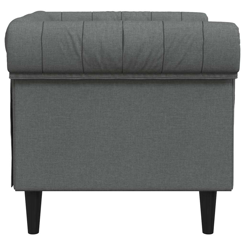 Divano Grigio scuro 78,5 x 74,5 x 74,5 cm Poliestere