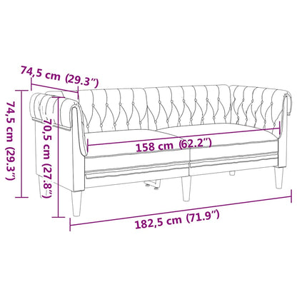 Divano Grigio chiaro 182,5 x 74,5 x 74,5 cm Poliestere | homemem39