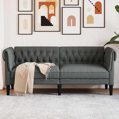 Divano Grigio scuro 182,5 x 74,5 x 74,5 cm Poliestere