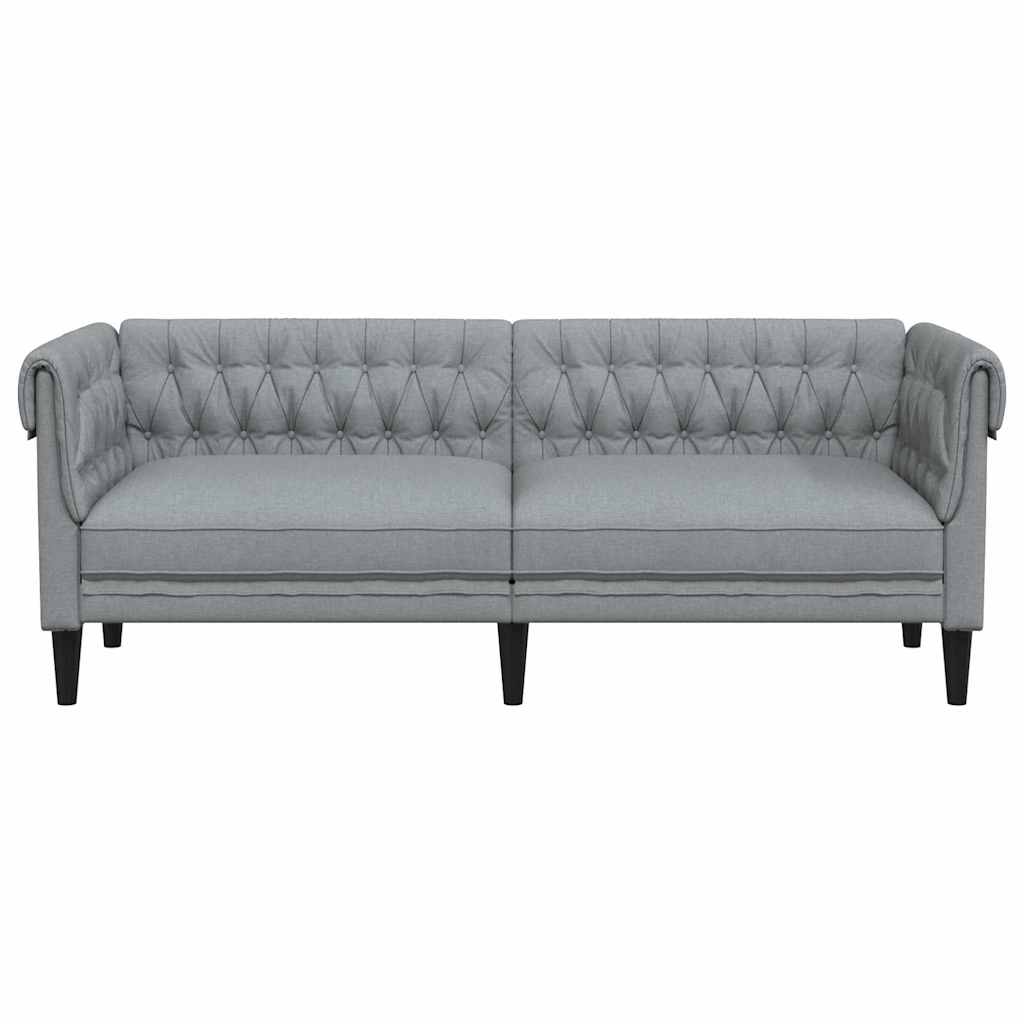 Divano Grigio chiaro 201,5 x 74,5 x 74,5 cm Poliestere