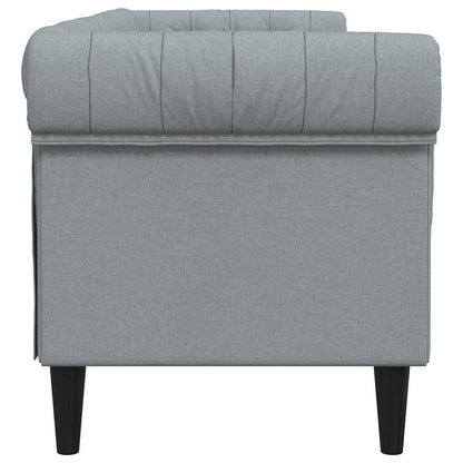 Divano Grigio chiaro 201,5 x 74,5 x 74,5 cm Poliestere