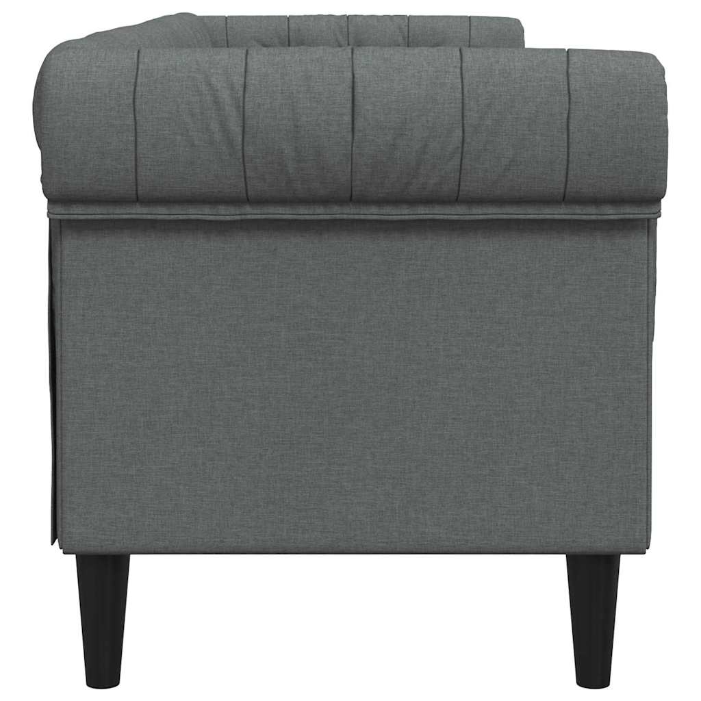 Divano Grigio scuro 201,5 x 74,5 x 74,5 cm Poliestere