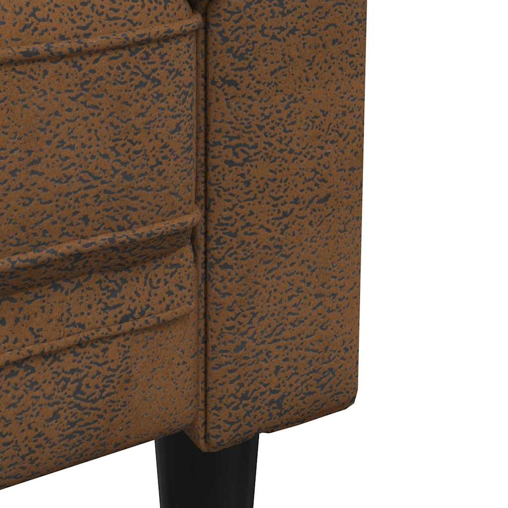 Divano Marrone 201,5 x 74,5 x 74,5 cm Poliestere | homemem39