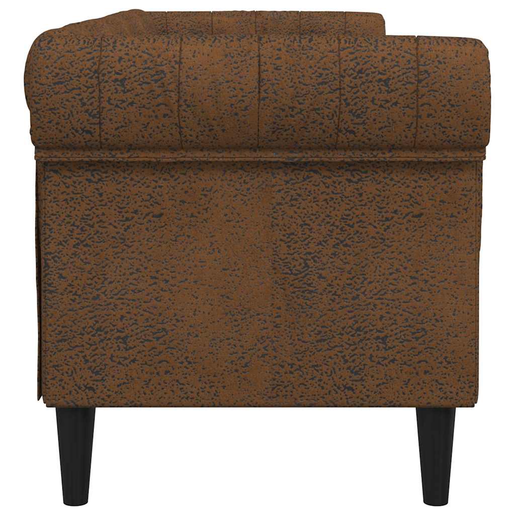 Divano Marrone 201,5 x 74,5 x 74,5 cm Poliestere | homemem39