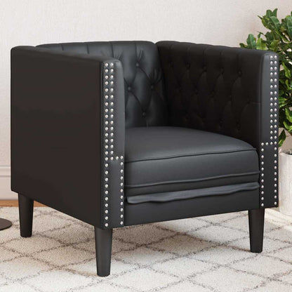 Divano Nero 74,5 x 71 x 70,5 cm PVC