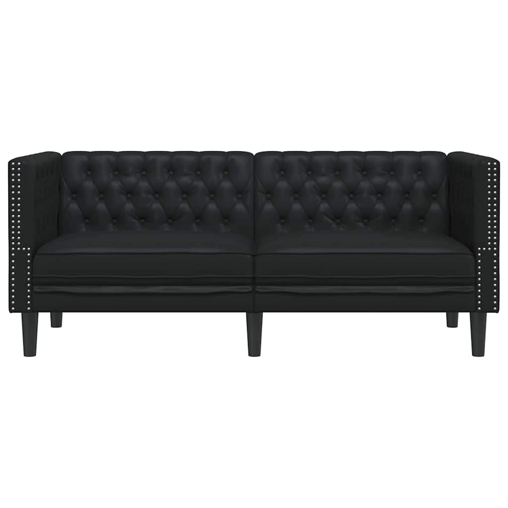 Divano Nero 174 x 74,5 x 70,5 cm PVC | homemem39