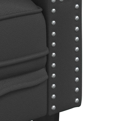 Divano Nero 194 x 74,5 x 70,5 cm PVC | homemem39