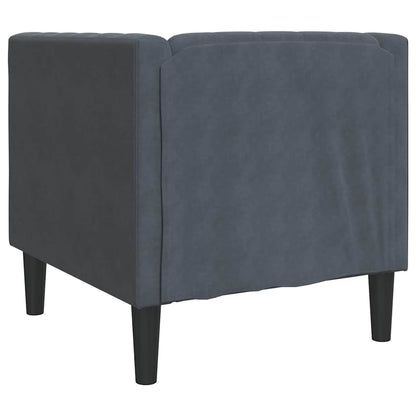 Divano Grigio scuro 74,5 x 71 x 70,5 cm Velluto
