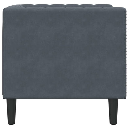 Divano Grigio scuro 74,5 x 71 x 70,5 cm Velluto | homemem39