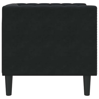 Divano Nero 74,5 x 71 x 70,5 cm Velluto | homemem39