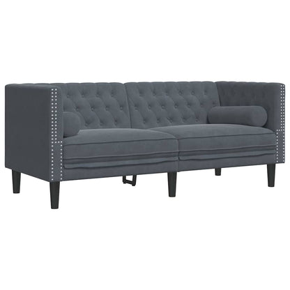 Divano Grigio scuro 174 x 74,5 x 70,5 cm Velluto | homemem39
