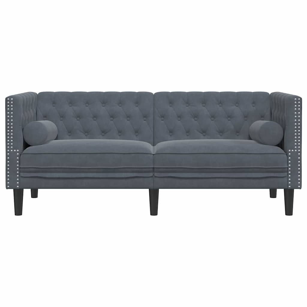 Divano Grigio scuro 174 x 74,5 x 70,5 cm Velluto | homemem39