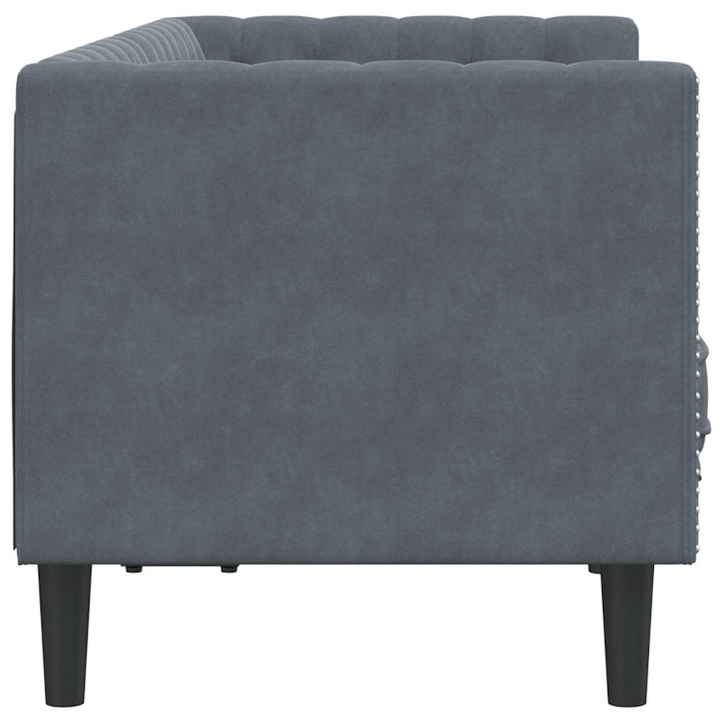 Divano Grigio scuro 174 x 74,5 x 70,5 cm Velluto | homemem39